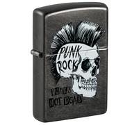 ZIPPO Punk Rock Skull Grey Dusk Colour 60006559 Punk Not Dead Original Lighter