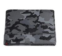 Zippo - Purse/Wallet for Women and Men, Leather, Grey Camouflage, with RFID Protection, 2 ID Card Slots, Ideal for Cards and Notes