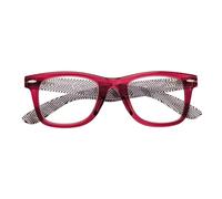 Zippo® Reading Glasses Made with Soft Lines Frame, Made in USA, Great Gift Idea, Ideal for Men and Women, Diopter +1.50, Red, Striped Temples