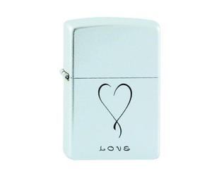 Zippo Regular Satin Chrome 205 Love Design