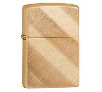 Zippo REGULAR Windproof Lighter - brass diagonal weave, Regular