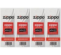 Zippo Replacement Wicks 4 Pack - Genuine Cotton Wicks for Reliable Performance, Long Lasting, Easy to Install, Compatible with Standard Windproof Inserts, Maintenance Accessory for Consistent Use