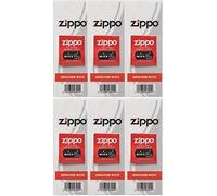 Zippo Replacement Wicks 6 Pack - Genuine Cotton Wicks for Reliable Performance, Long Lasting, Easy to Install, Compatible with Standard Windproof Inserts, Maintenance Accessory for Consistent Use