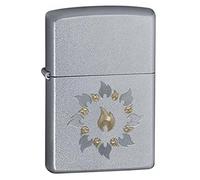 Zippo Ring Of Fire Lighter - Satin Chrome