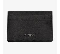 Zippo Saffiano Black Leather Money Clip Wallet 2007079