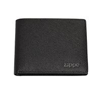 Zippo - Saffiano Flip Wallet - Landscape Format Credit Card Wallet, Made of high Quality Cowhide