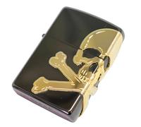 Zippo Skull Lighters Black Nickel Case Design 2BNG-Skull