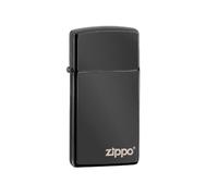 Zippo Slim Ebony Logo Lighter