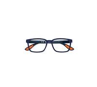 Zippo Soft Touch Reading Glasses, Made with Soft Lines, Ideal for Men and Women, Diopter +1.00, Blue, Orange Internal Auction