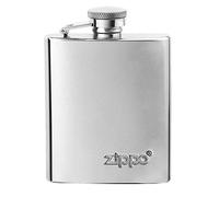Zippo Stainless Steel Flask - High Polished Chrome, 3 oz, Silver