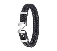 Zippo Steel Braided Leather Bracelet - 22 cm - Z Zippo Multicolor 22 cm