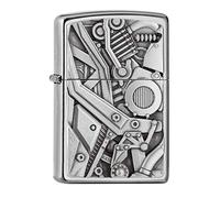 Zippo Lighter, Metal, Silver, Normal
