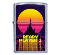 ZIPPO - Street Chrome - Ready Player 1 Design, Color Image - gasoline Windproof lighter, refillable, in gift box