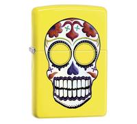 Zippo Sugar Skull Lemon Matte Pocket Lighter, One Size (2001460)