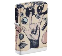 Zippo Tattoo Art, Storm Lighter, Colorful Printing, Refillable, Windproof Design, Gift Box, Made in USA, Color 540°