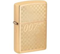 Zippo Textured James Bond 007™ Design Brushed Brass Pocket Lighter