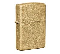 Zippo Tumbled Brass Pocket Lighter 49477 One Size