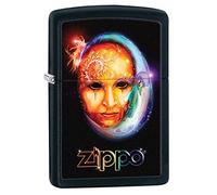 Zippo Unisex Adult VENETIAN MASK windproof pocket lighter - BLACK MATTE,