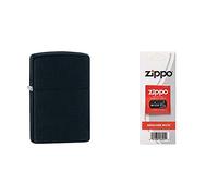 Zippo Unisex's 102708-SSI 218 Lighter, Black Matte, Regular & Genuine Replacement Wick | Use with Zippo Lighters | Fits All Zippo Windproof Lighters | Genuine Wick for Lighters