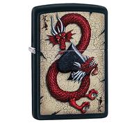 Zippo Unisex's DRAGON ACE DESIGN Windproof Lighter, Black, regular