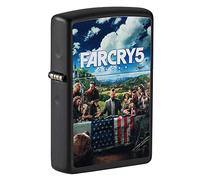 Zippo Lighter, Metal, Far Cry 5 Cover Art Black Matte, One Size