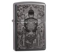 Zippo Unisex's Mayans M.C. Pocket Lighter, Black Ice, One Size