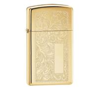 Zippo Venetian Slim High Polish Brass Pocket Lighter