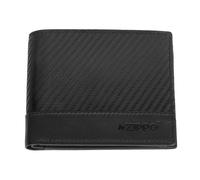 Zippo Wallet With Coin Case - Carbon Range Tri-fold Wallet w/ Coin Case in Black Zippo Black One Size