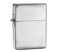 Zippo Men's Replica Windproof Metal Long Lasting Use Fluid | Perfect for Cigarettes Cigars Candles | Pocket Lighter Fire Starter | Collectible 1935, Brushed Chrome, regular