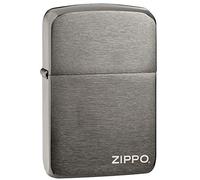 Zippo Genuine Black Ice 1941 Replica Logo Windproof Flame Flip Top Lighter