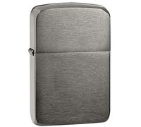 Zippo Windproof Lighter - 1941 Replica - Black Ice Finish - Refillable for Lifetime Use - Adjustable Flame - Gift Box - Metal Construction - Made in USA