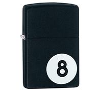 Zippo Windproof Lighter - 8-Ball Pool - Black Matte - Colour Image - Refillable - Reusable - Windproof Design - Gift Box - Metal - Made in USA