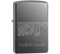 Zippo Lighter, Armor High Polish Black Ice, Standard Size 24095-081118, Metal