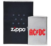 Zippo 2020-60004725 Lighter AC/DC Red Logo, Messing, Black, Normal