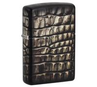 Zippo - Windproof Lighter, Alligator Skin Design, 540 Colour, Refillable, Reusable, Windproof Design, Gift Box, Made in the USA