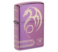 Zippo Anne Stokes Laser 360 High Polish Purple Pocket Lighter