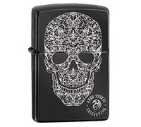 Zippo - Windproof Lighter, Anne Stokes, Highly Polished Black, Laser Fancy Fill, Refillable, Reusable, Windproof Design, Gift Box, Made in the USA
