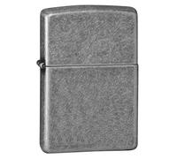 Zippo Lighter - Armour Antique Silver - Windproof, Refillable, Gift Box - Made in USA