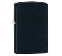 ZIPPO MATTE BLACK REGULAR REFILLABLE WINDPROOF PLAIN LIGHTER LIFETIME GUARANTEE