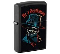 Zippo Windproof Lighter, Be A Gentleman, Grey Dusk, Colour Image, Refillable, Reusable, Windproof Design, Gift Box, Made in USA