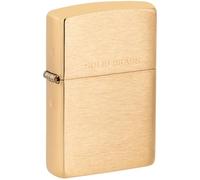 Zippo Windproof Lighter|Metal Long Lasting Zippo Lighter|Best with Zippo Lighter Fluid|Refillable Lighter| Perfect for Cigarettes Cigars Candles|Pocket Lighter Fire Starter|Classic Brushed Solid Brass