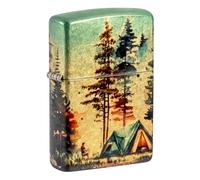 Zippo - Windproof Lighter, Camping, 540° Tumbled Brass, Fusion, Refillable, Reusable, Windproof Design, Gift Box, Made in the USA