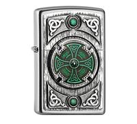 Lighter Chrome Green Standard 6552 Premium Cigarette Gift