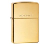 Zippo Windproof Lighter| Metal Long Lasting Zippo Lighter | Best with Zippo Lighter Fluid| Refillable Lighter| Perfect for Cigarettes Cigars Candles | Pocket Lighter Fire Starter | Polished Brass 254