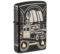 Zippo Windproof Lighter, Collectible Car of the Year 75th Anniversary Design - High Polished Black, Laser, Crystal, 360° - Refillable, Reusable, Windproof Design - Comes in Gift Box - Made in USA