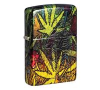 Zippo - Windproof Lighter, Counter Culture Design, 540° Tumbled Brass, Lustre/Fusion, Refillable, Reusable, Gift Box, Made in the USA