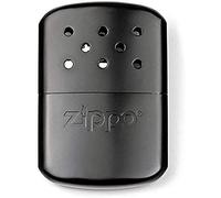 Zippo 12-Hour Refillable Hand Warmer - Flameless Heat & Odorless - For Cold Weather Activities - Lighter Fuel Rechargeable - Durable Metal Build - Black