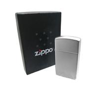 Zippo Windproof Lighter Durable Refillable Classic Satin Chrome Silver Gift Box