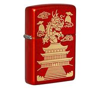 Zippo Lighter, Metallic Red Matte, One Size