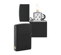 Zippo Lighter, Black Matte, One Size